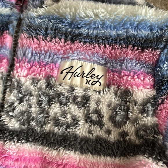 Hurley Fleece size 7-8 Pink, Blue, Gray - Picture 8 of 13